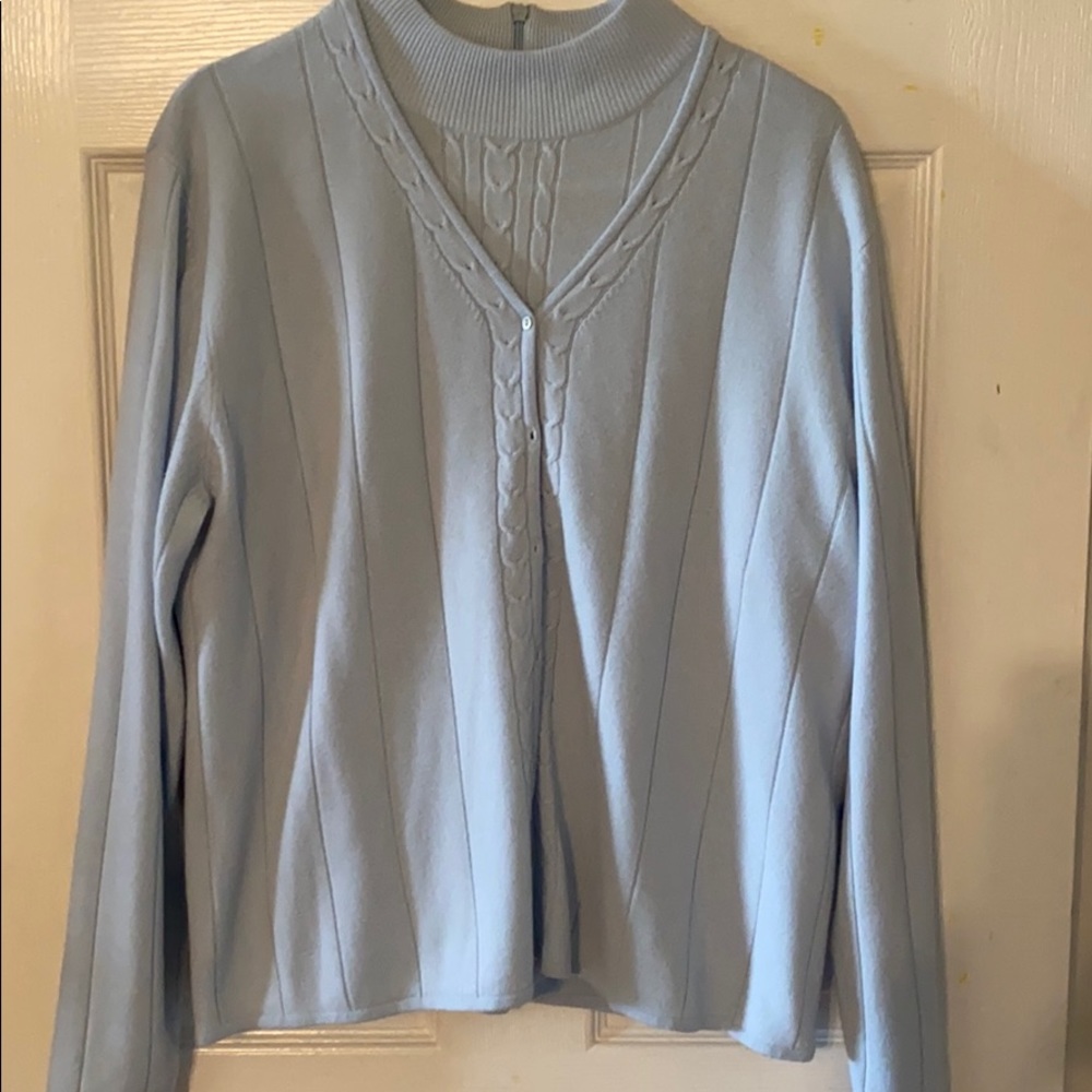 Baby Blue Sweater Set